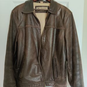 Columbia Distressed Leather Jacket.